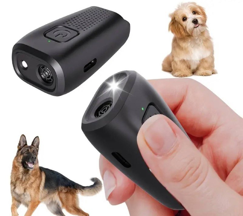 Перезаряжаемое мини устройство отпугиватель собак с LED