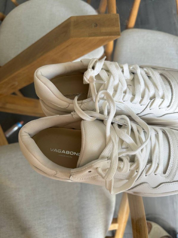 Кожанные кеды Vagabond белые мужские 3