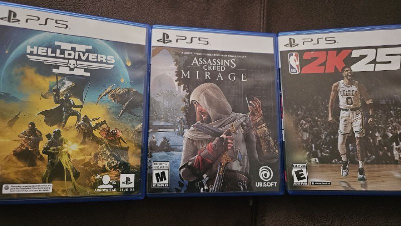 Игры PlayStation 5 HellDivers, Assassin's Creed Mirage, NBA 2K25