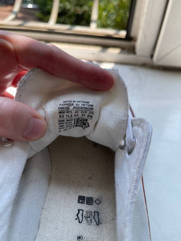 Converse белые кеды 9.5 US 4