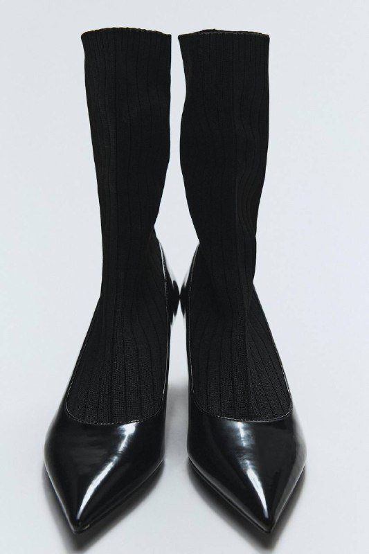 Ботильоны Zara ankle sock boots 38 размер новые 2