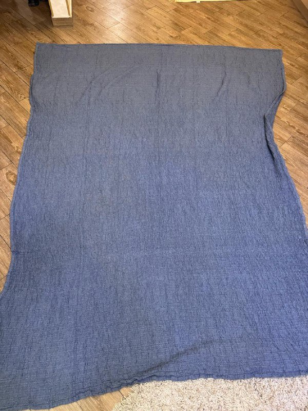 Синий плед 250х180 см, серый плед 150х150 см