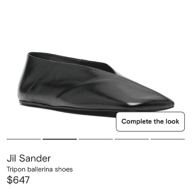 Балетки из натуральной кожи Jil Sander размер 37