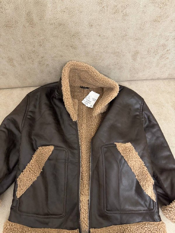 кожанная куртка размер M 3