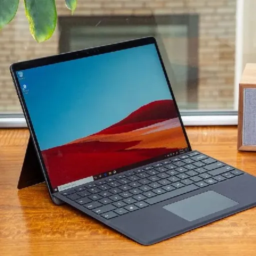 Microsoft Surface Pro X tablet with keyboard