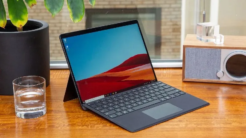 Microsoft Surface Pro X tablet with keyboard 1
