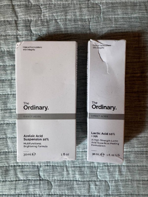 крем azelaic acid 10%, сыворотка lactic acid 10%