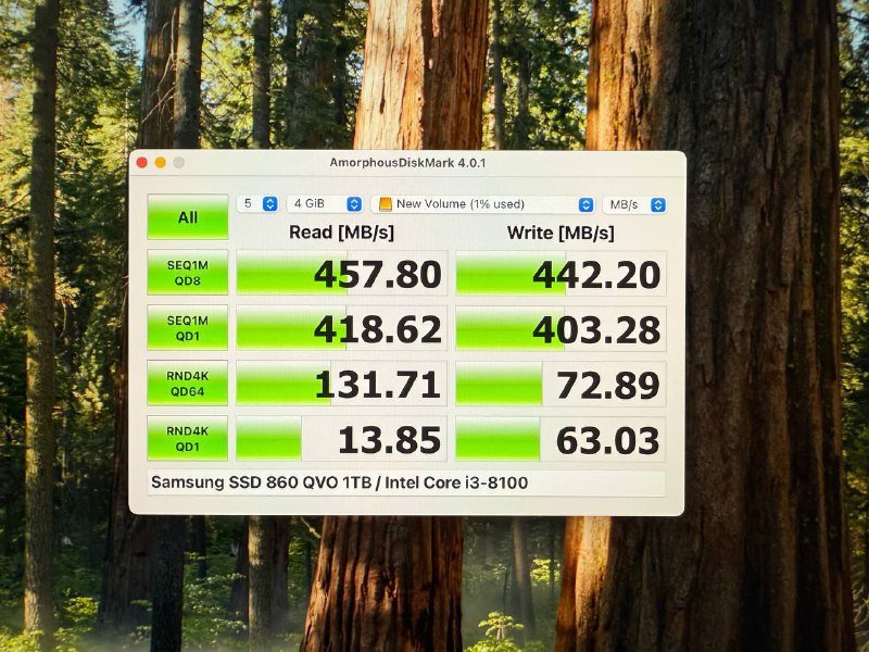 Жёсткий диск SSD Samsung 860 QVO 1TB 3