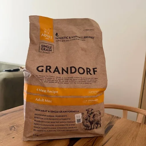 Grandorf 4 Meat Recipe Adult Mini Dog Food 3 kg