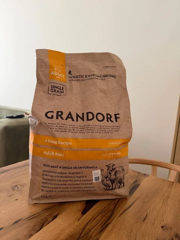 Grandorf 4 Meat Recipe Adult Mini Dog Food 3 kg 1