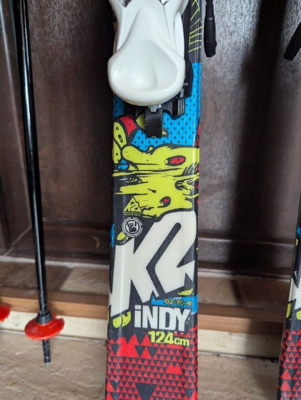 Лыжи K2 indy 124cm с чехлом и палками 6