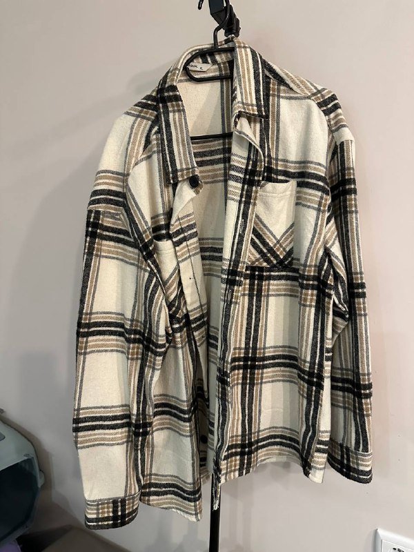 Куртка бутылочного цвета Zara XL, теплая рубашка XL 4