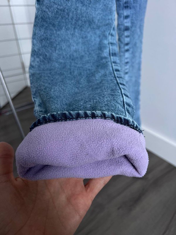 Новые джинсы с микро-начесом для детей 4-6 лет 3