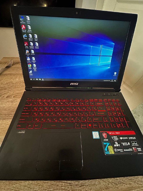 Игровой ноутбук MSI Intel Core i7 GTX 1050 Ti SSD