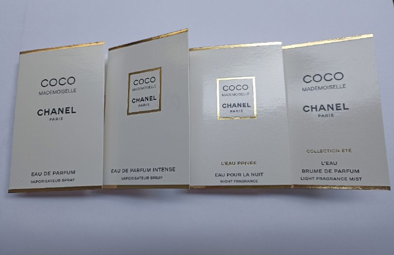 Пробники Chanel Coco Mademoiselle, Gabrielle, Les Eaux, Les Exclusifs