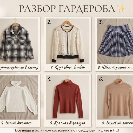 Женская одежда: рубашка, топы, юбка, свитеры, платья