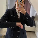 Women’s dark blue wool blazer Alba Moda 2