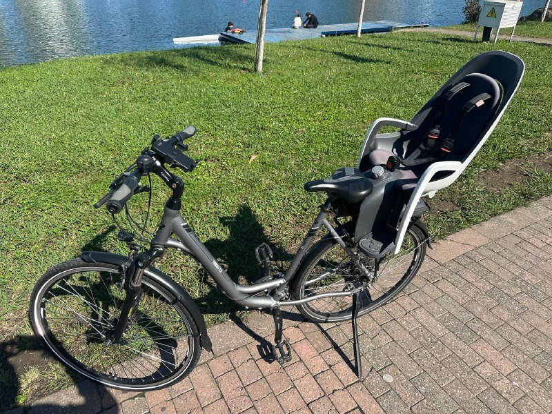 Велосипед Raymon Tourray 2.0, детское кресло Hamax, держатель телефона и цепь 3