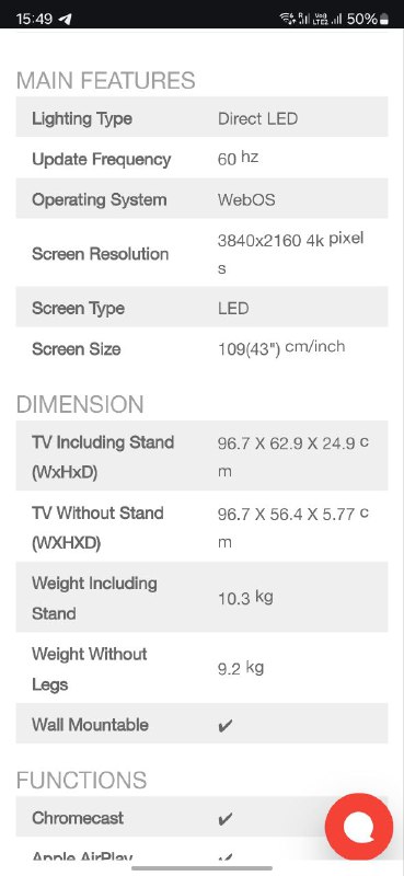 Телевизор LG Nano 43" на гарантии 5