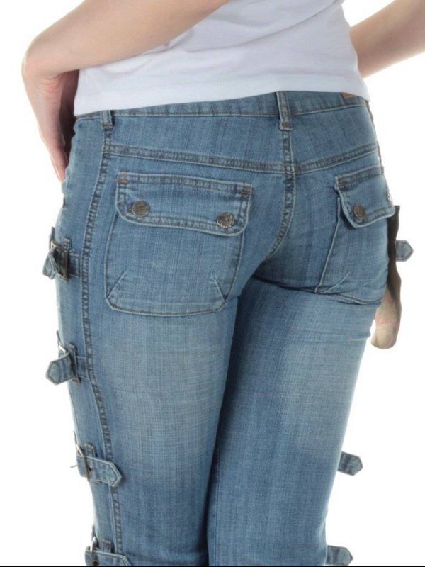 Джинсы-клеш женские