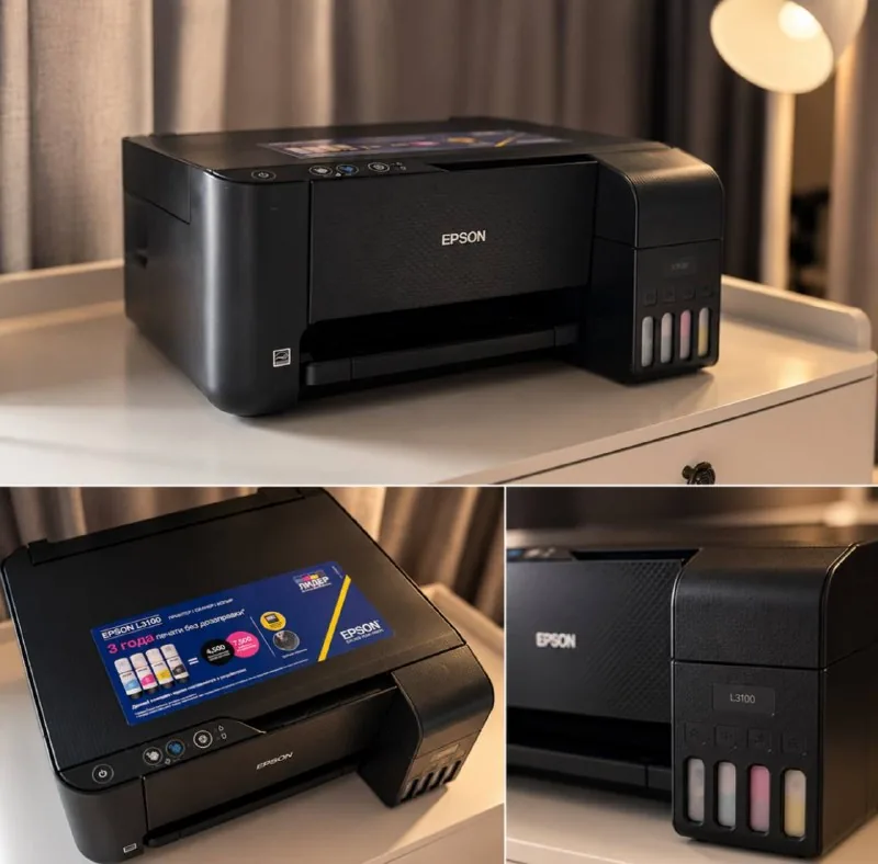 Цветной принтер Epson EcoTank L3100 3 в 1