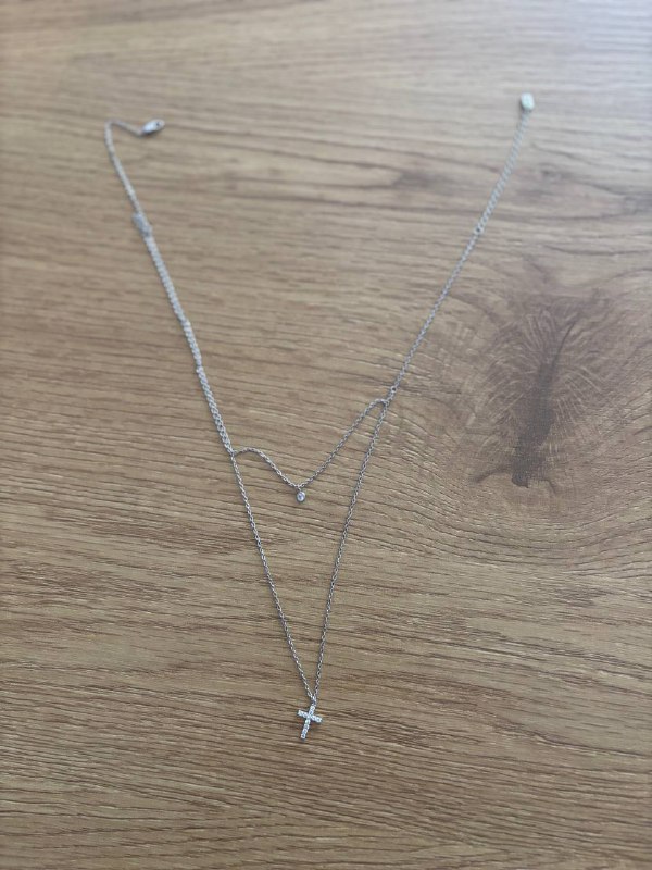 Серебряное ожерелье с фианитами Poison Drop 2