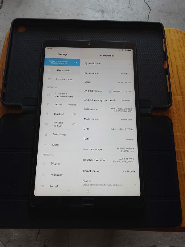 Xiaomi pad 4 plus, 64 Гб, 4 Гб RAM, с чехлом и бронестеклом 5