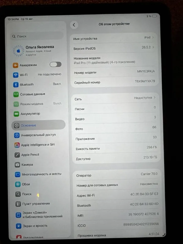 iPad Pro 11 256 ГБ
