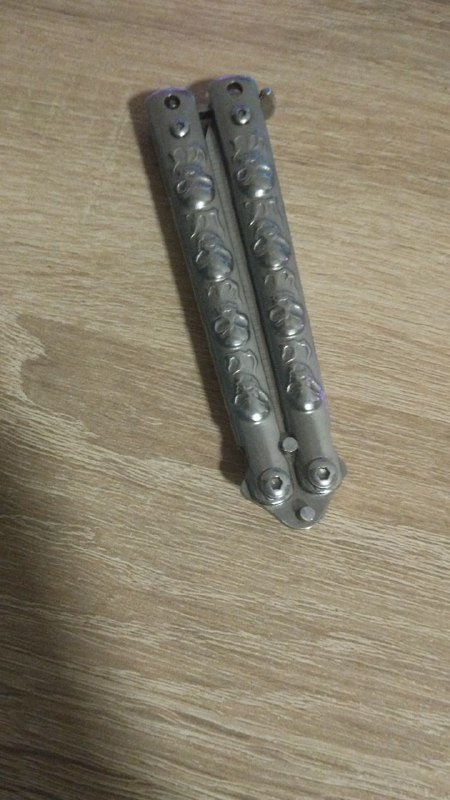 Нож-бабочка Butterfly-Silver из железа 2
