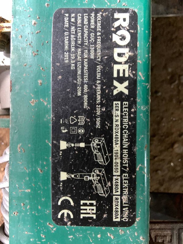 Электрическая лебедка Rodex 2