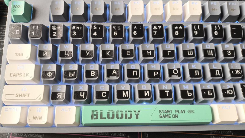 Клавиатура Bloody, мембранная клавиатура с русско-украинской раскладкой 5