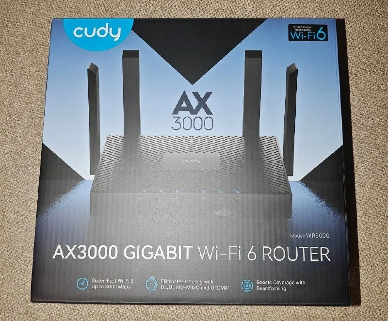 Wi‑Fi роутер Cudy AX3000 1