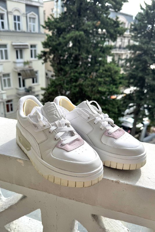 Кеды зеленые, сандалии серые, кеды Puma белые 5