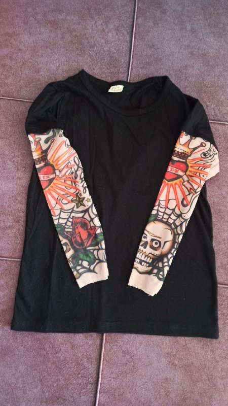 Куртка демисезон, ветровка, футболка с тату рукавами 7