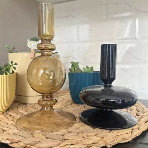Стеклянные подсвечники