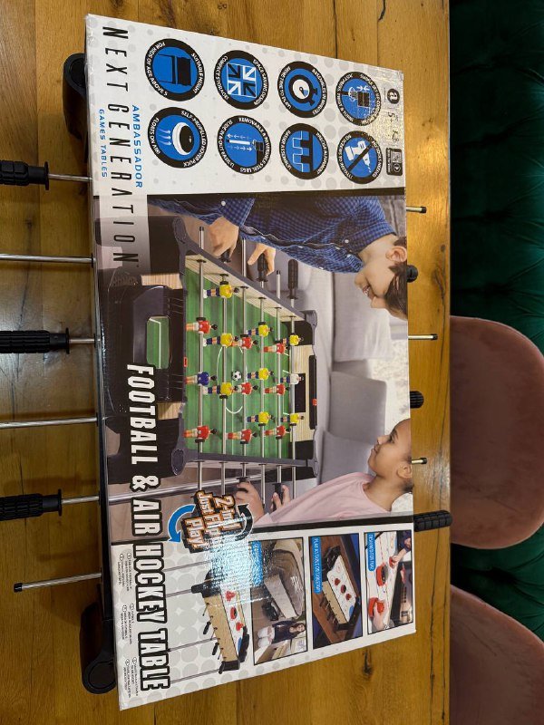 Настольный футбол и аэрохоккей 2 в 1 3