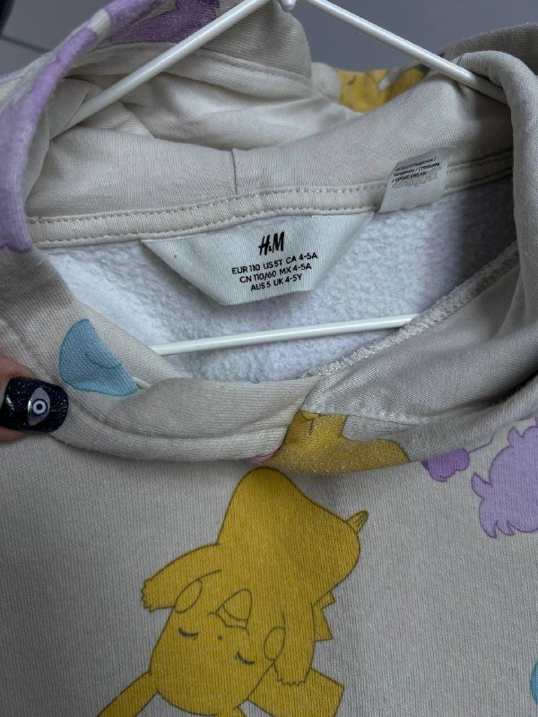 Худи удлиненное H&M для детей 4-5 лет 3