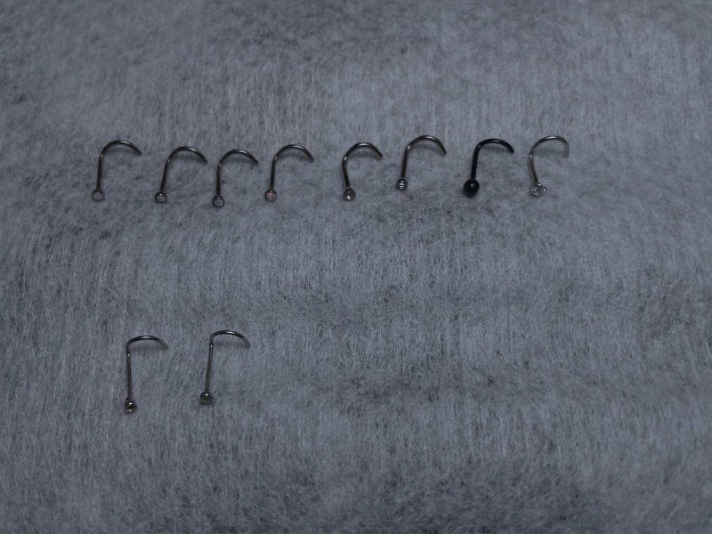 Украшения для языка, банан для пупка, нострил, штанги из медицинской стали и титана 3