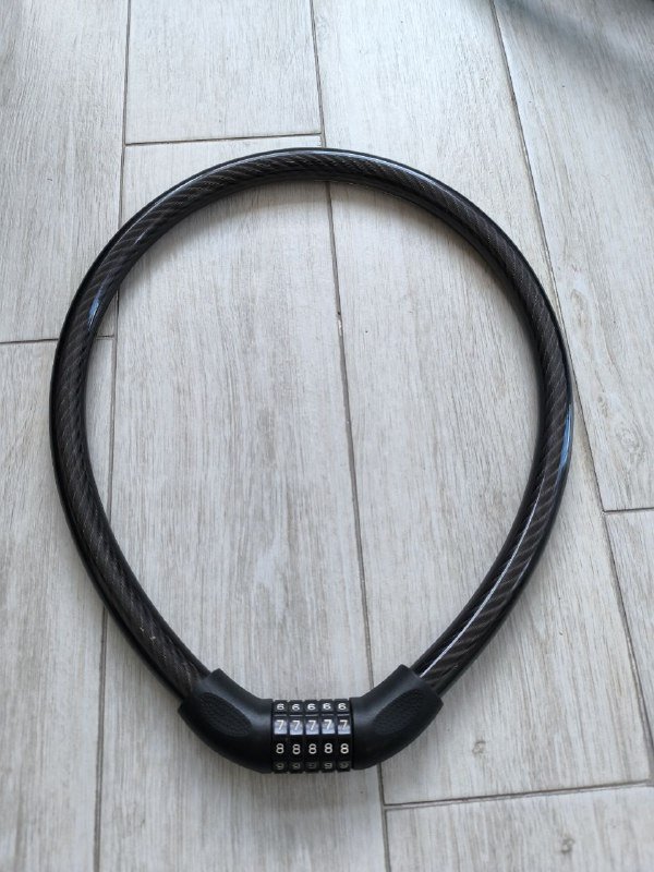 Велозамок тросовый Decathlon BTWIN 22 X 1000 мм