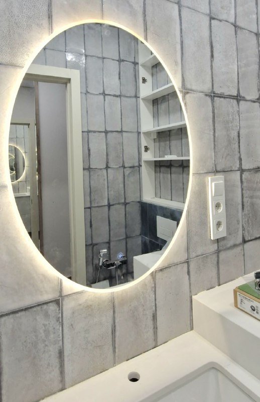 Зеркало с подсветкой в ванную 60x80 см 3