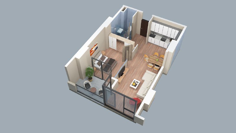 Квартира 1+1 в премиум доме