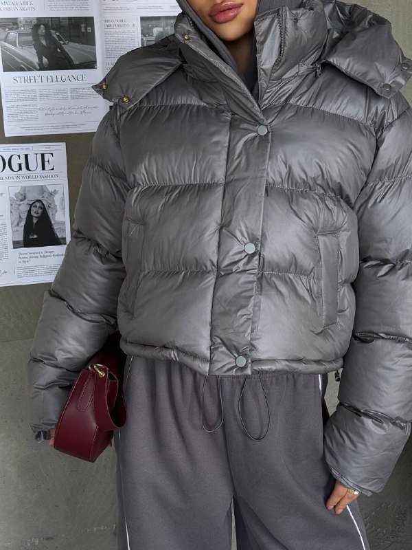 курточка серая женская размер s/m 2