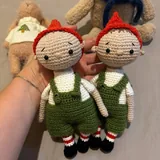 Игрушки ручной работы, мишка, коровка, эльфы, зайка 3