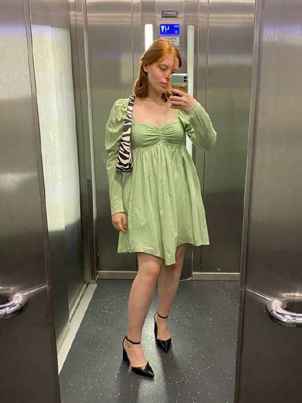 Зеленое платье, хлопковая макси-юбка, джинсы, мини юбка-шорты 2