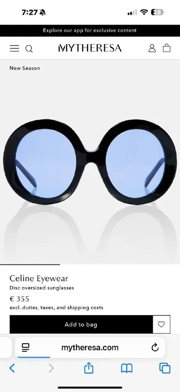Очки Celine