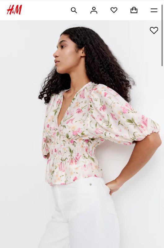 Блуза H&M вискоза размер M