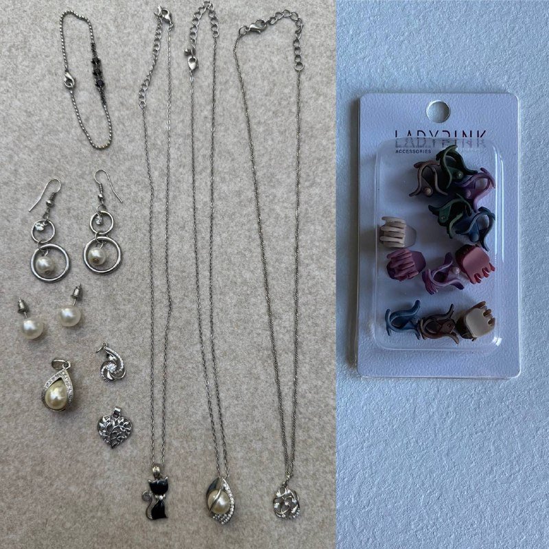 Бижутерия, заколки для волос маленькие