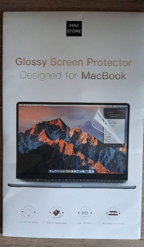 Глянцевая пленка для экрана ноутбука Apple MacBook Pro 16 M1 M2 M3 2шт