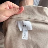 Бежевая хлопковая куртка-рубашка H&M 5