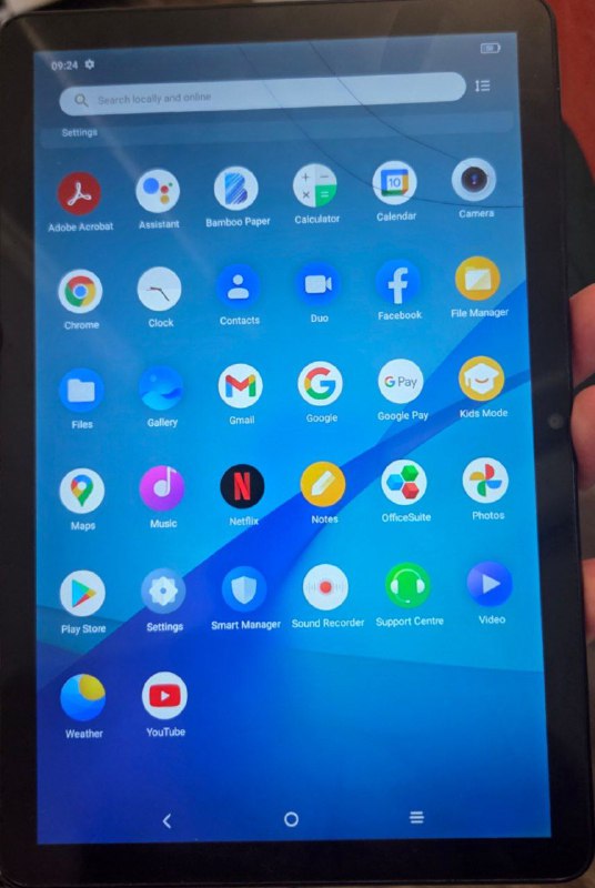 Планшет TCL 9081x 10 дюймов с трещиной на экране